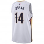 Maillot NBA New Orleans Pelicans Brandon Ingram 14 Nike 2022-23 Association Edition Blanc Swingman - Homme